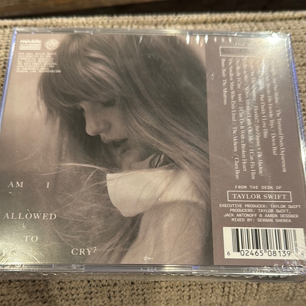 Taylor Swift Monochrome Album Cover
